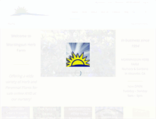 Tablet Screenshot of morningsunherbfarm.com